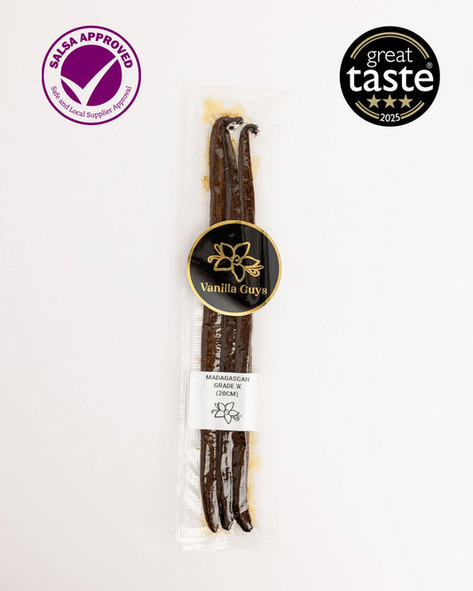 XL ‘Grade A’ Madagascan Bourbon Vanilla Pods (x3)