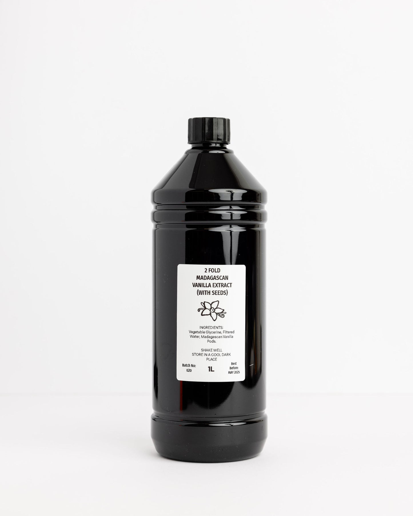 Premium Madagascan Vanilla Extract (1 Litre - 2 Fold)