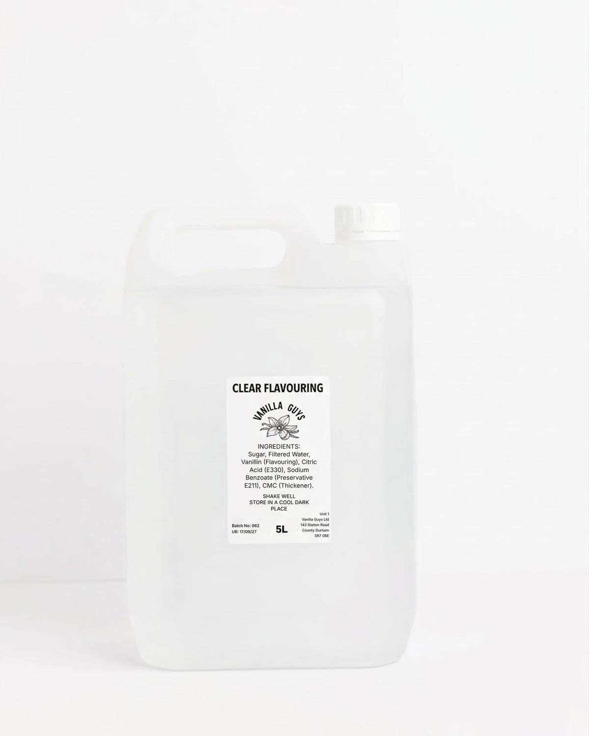 Clear Vanilla Flavouring 5 Litre